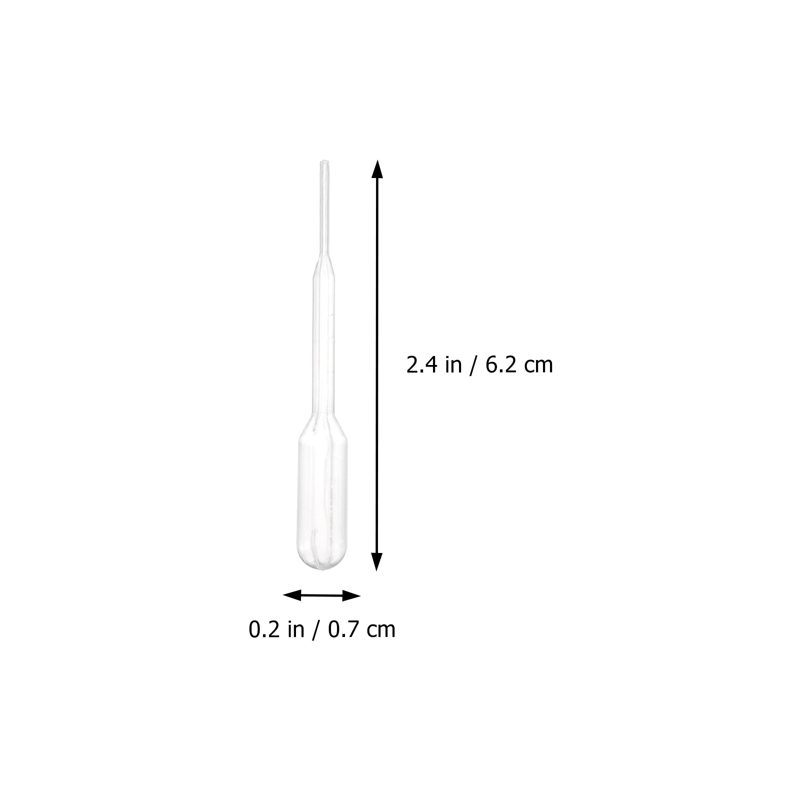 

100pcs Plastic Dropper Transfer Pipettes 0.2ml Capacity Clear Scale Essential Oils Cosmetics Disposable