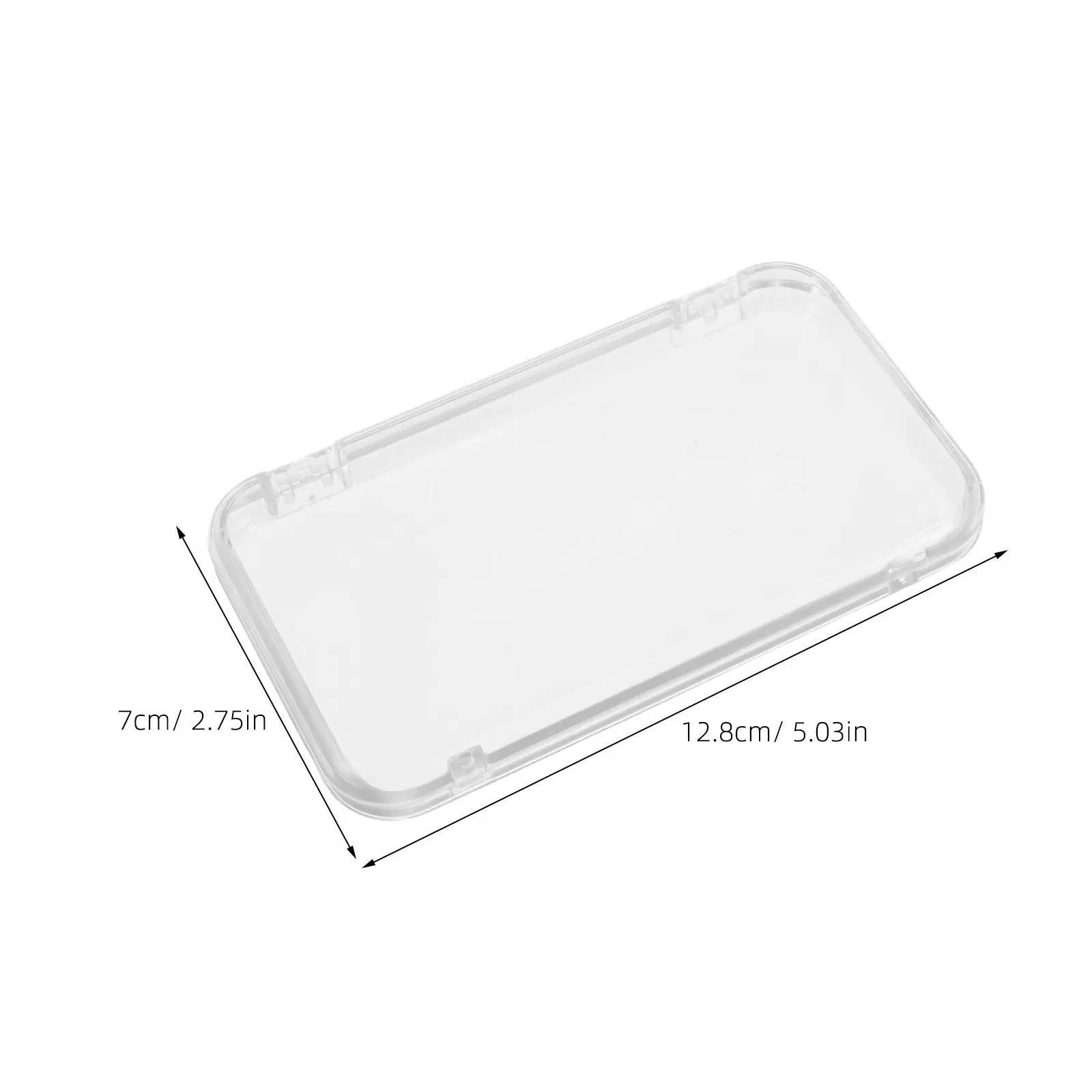 Picture 5: 12Pcs Clear Rectangle Plastic Press on Nail Holder Organizer Compact Storage Box Travel Friendly Plastic Container for Nail Tips