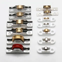 Rolo de porta deslizante antiquado, rodízio de cobre para armário, polia de rodas, corredores para armário, móveis Hardwar, 7,5, 10,12mm