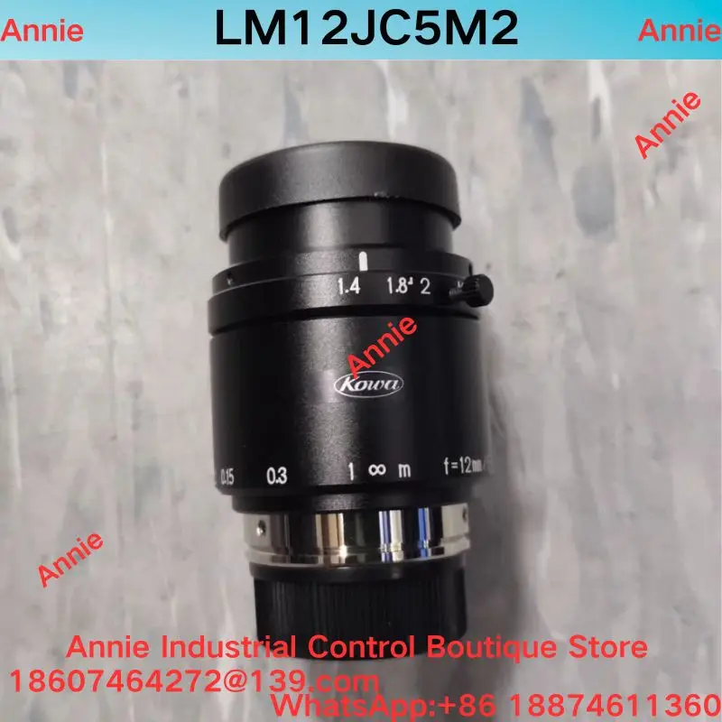 brand-new.   LM12JC5M2 Industrial Lens 12mm F1.4 C port 2/3 