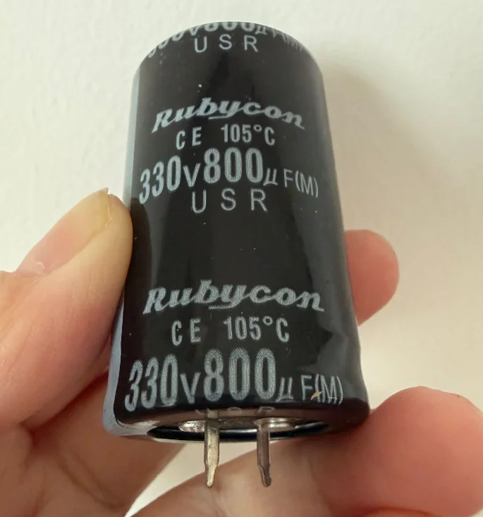 10pcs-800uf-330v-rubycon-photo-flash-capacitor-30x45mm-electrolytic-capacitor-330v800uf-capacitor