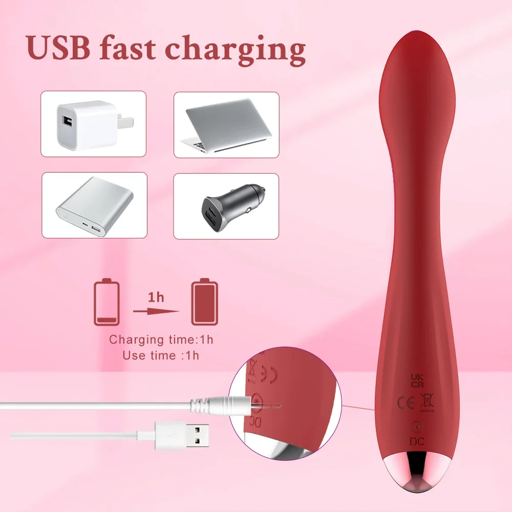 2 in1 Rabbit Vibrator for Women G Spot Nipple Clitoris Stimulator Dildo Massager Adults Masturbator Female Sex Toy for Adults 18