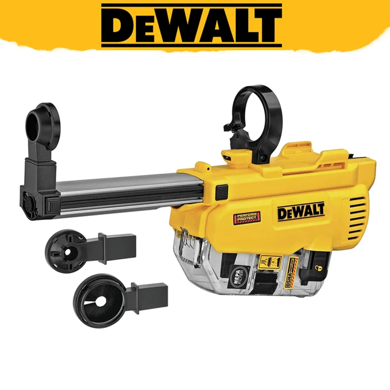 DEWALT DWH205DH Dust Extractor for DCH263 SDS Rotary Hammer D-Handle 1-1/8-Inch HEPA Cannister Durable High Capacity Extractor