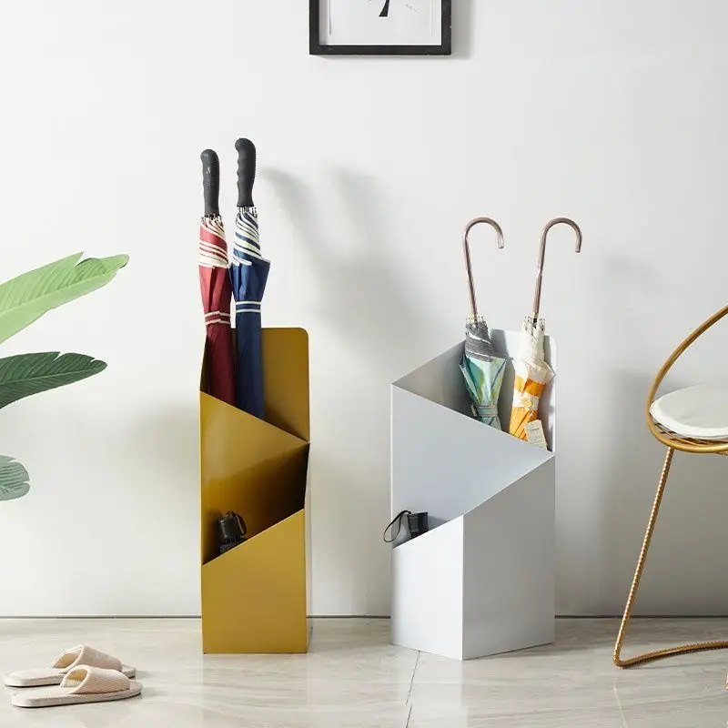 Home Modern Simple Foyer Balcony Drain Umbrella Stand Hotel Lobby Storage Umbrella Bucket Floor