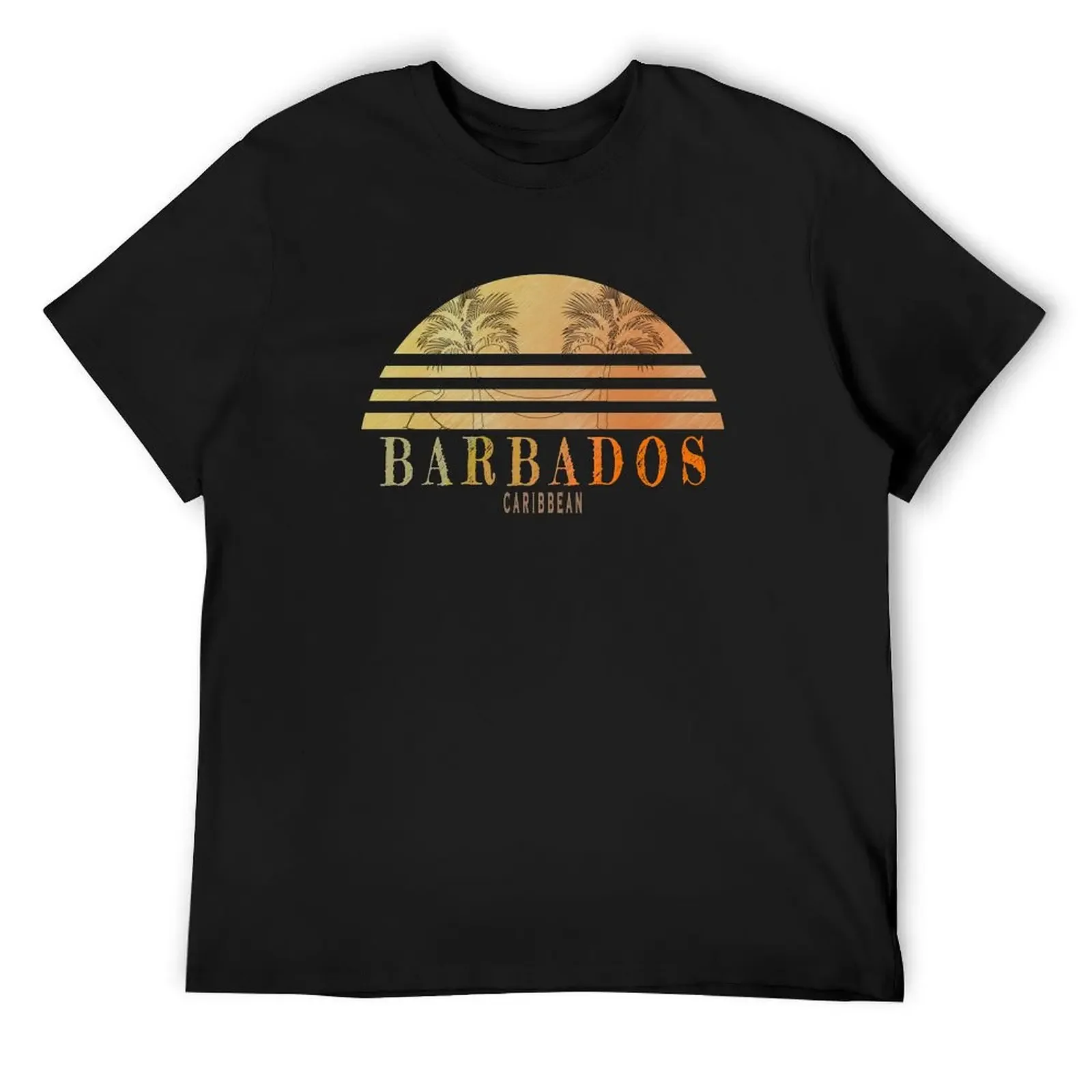 Vintage Barbados retro design T-Shirt boys animal print Aesthetic clothing mens funny t shirts