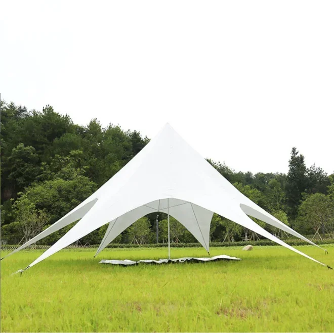 Big Customized Garden Yard Double Top Peak Star Spider Event Tent Sun Shade Waterproof Canvas Beach for Shelter