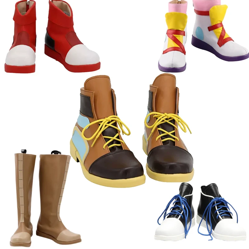 

NSOKING Аниме-костюм Санса из Undertale: Красные ботинки Flowerfell, Epictale, Epic Sans. Обувь для косплея, на заказ, 6 стилей.