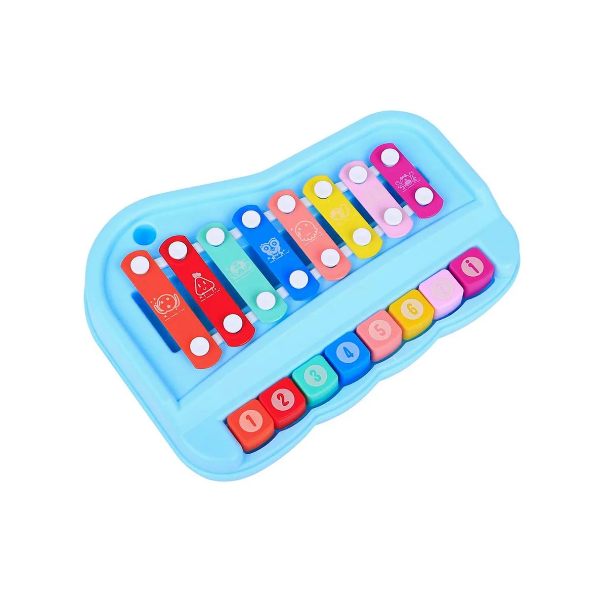 Eight-Tone Scale Hand-Knocking Piano Children'S Early Education Music Toy Eight-Tone Piano Playing the