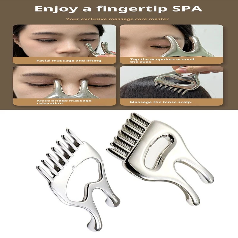 

1PCS New Zinc Alloy Gua Sha Gua Sha Massage Tools Scraping Knife Massager For Relaxing Soft Tissue,Reduce Head,Neck,Back Pain