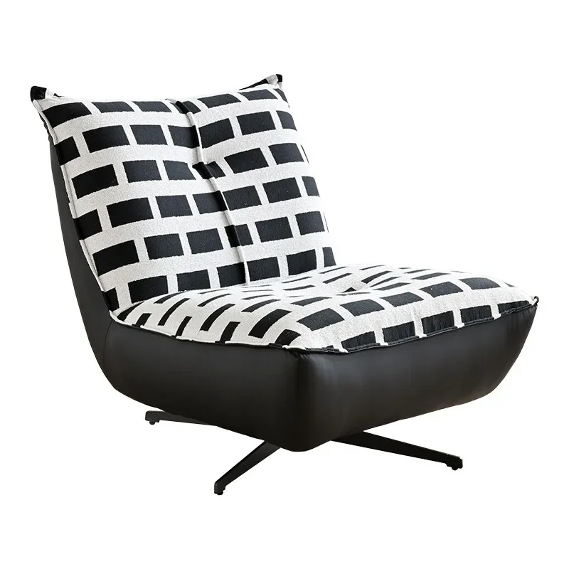 Designer leisure chair Italian light luxury single sofa rotating leisure