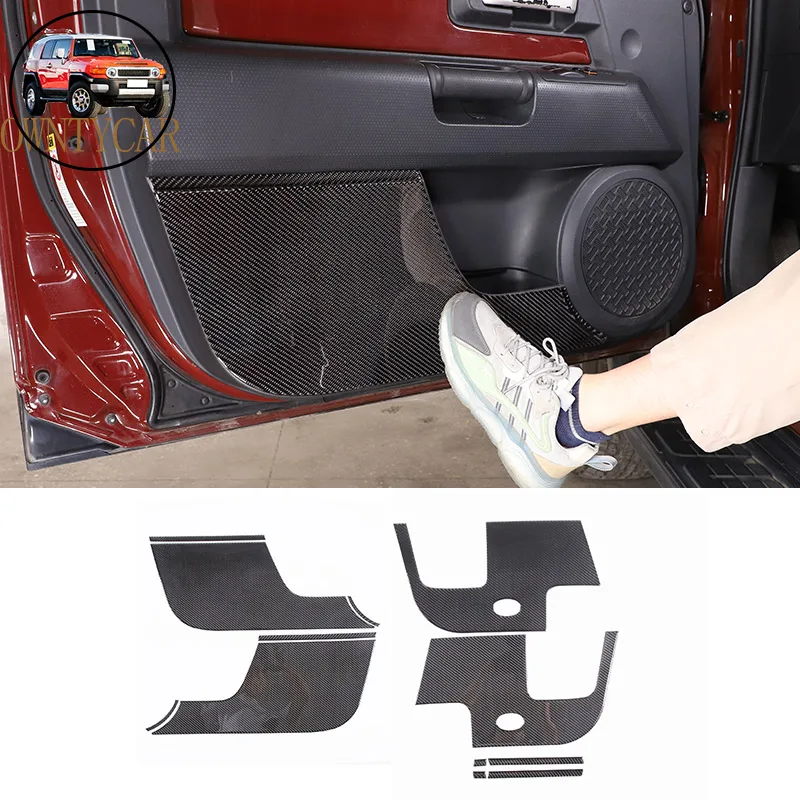 

Soft Carbon Fiber For Toyota FJ Cruiser 2007-2021 Car Door Protection Anti-kick Protection Panel Cover Trim Car Accessories