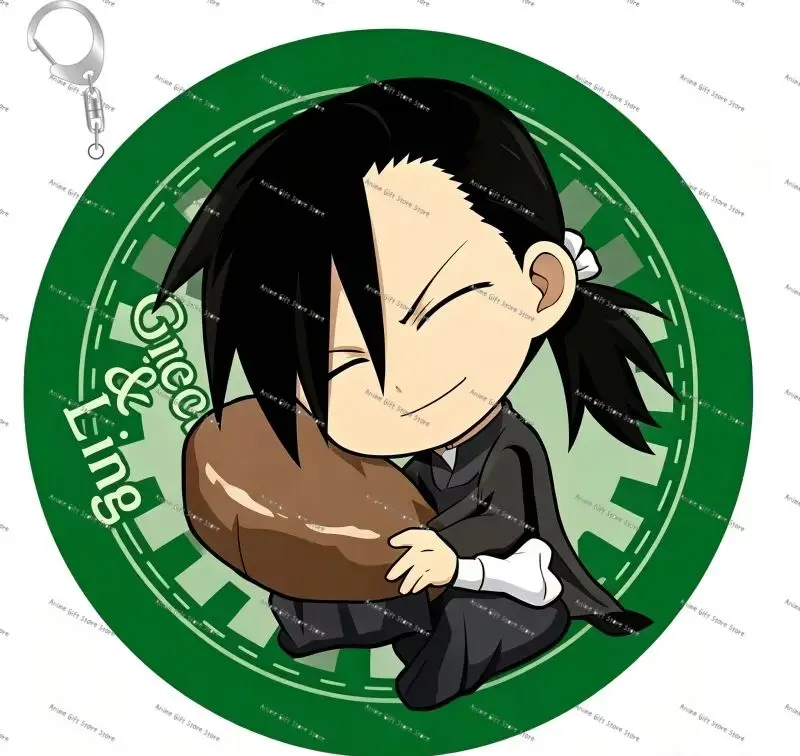 Hot High Definition Images Cartoon Anime Fullmetal Alchemist Keychain Acrylic Figure Keyring Pendant Cosplay Jewelry Gift 2026