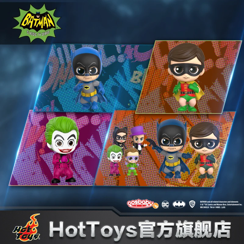 

HotToys Batman TV Drama Batman Robin Joker COSBABY Mini Doll Toy Decoration Collection Handmade