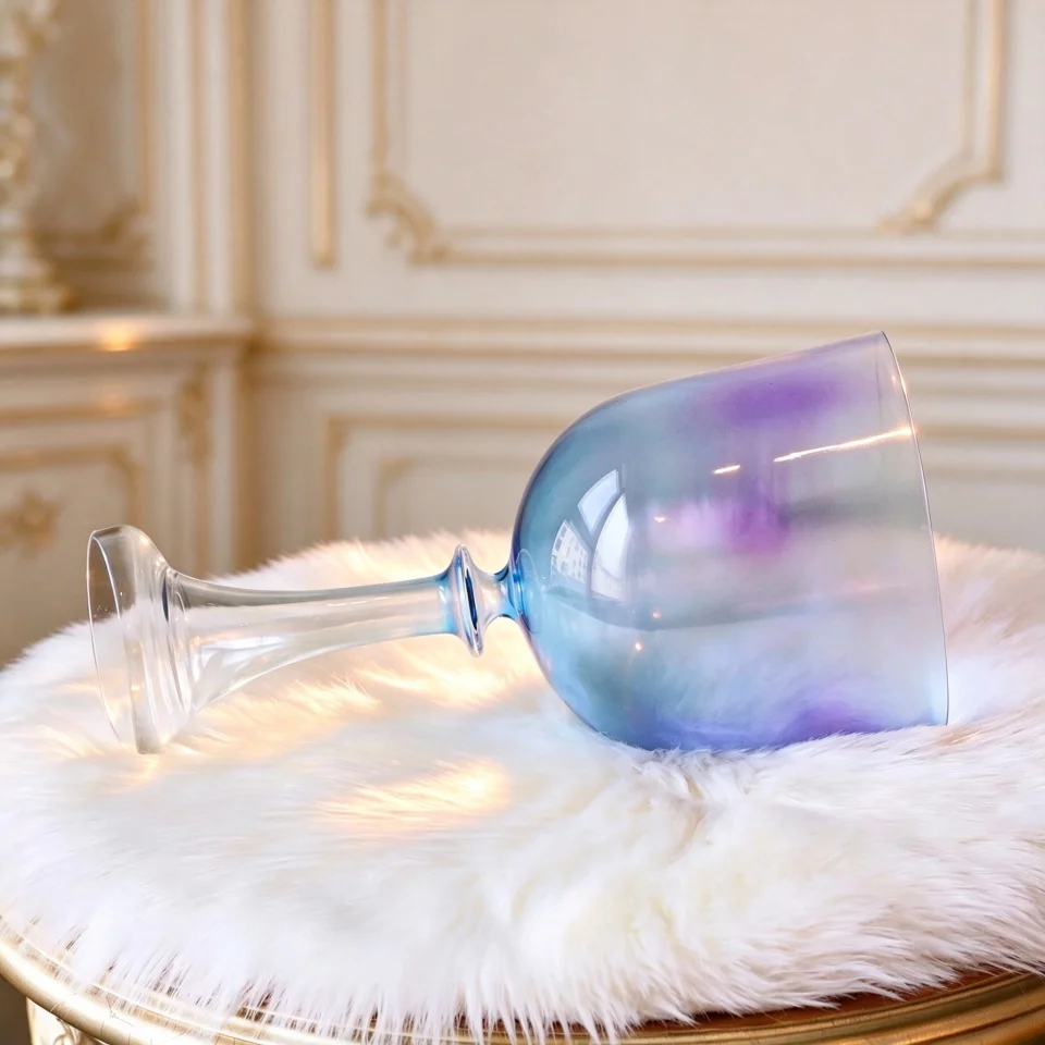 432Hz Velvet Blue Violet Alchemy Chalice Crystal Bowl Yoga Spiritual Sound Healing with accessories