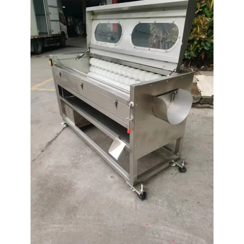 

Commercial food grade stainless steel potato cleaning and peeling machine restaurant equipment