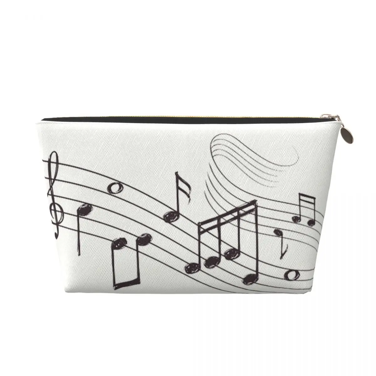 Custom Music Melody Range Travel Toiletry Bag Women Fashion Personality Notes Makeup Cosmetic Bag Beauty Storage Dopp Kit