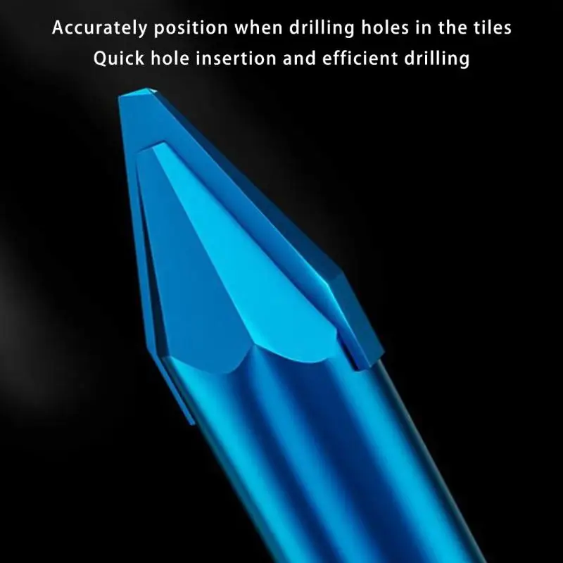 G6KF لقمة ثقب البلاط الاحترافية ذات الصلابة العالية، طرف غريب الأطوار، الحفر الجاف بدون ماء لحفر الزوايا الدقيقة #5