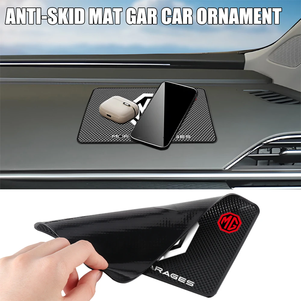 جديد لوحة سيارة لزجة المضادة للانزلاق بولي كلوريد الفينيل حصيرة السيارات عدم الانزلاق لزجة الوسادة الداخلية الهاتف حامل النظارات الشمسية لموريس المرآب ZS 5 7 6