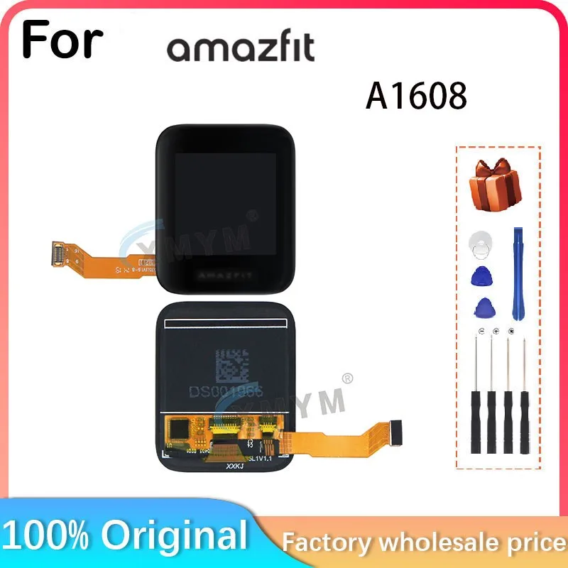 New For Huami Amazfit Bip A1608 A1915 Smart Sports Watch LCD Screen + Touch Screen, A1608 A1915 LCD Screen Assembly