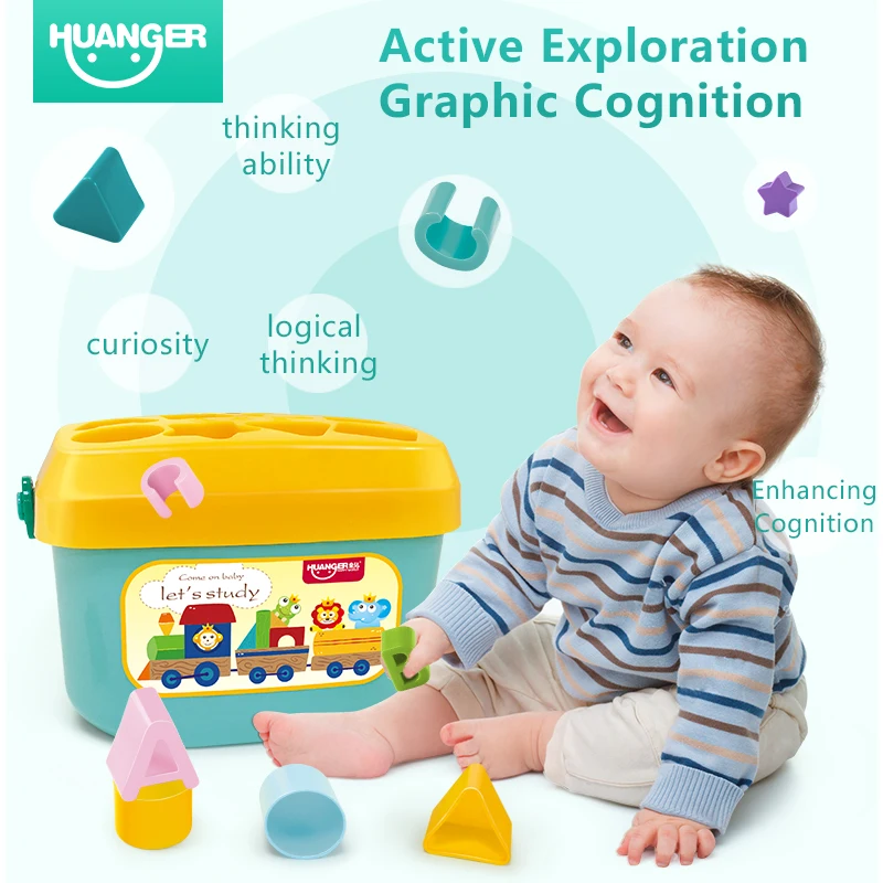 ปริศนาของเล่นสําหรับทารกและเด็กวัยหัดเดินการศึกษาปฐมวัยกล่องจับคู่ความรู้ความเข้าใจสีกราฟิก