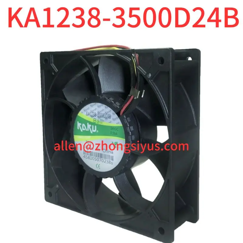 Brand-new KA1238-3500D24B 12038/24V three-wire fault alarm detection fan axial fan, inverter cooling fan machine tool