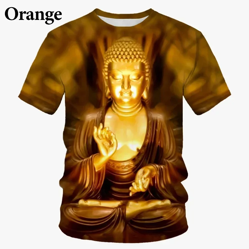 Fashion Casual Round Neck Short Sleeve New Summer Men /women T-shirt 3d Print Eligious Shakya Muni Buddha Face T Shirt