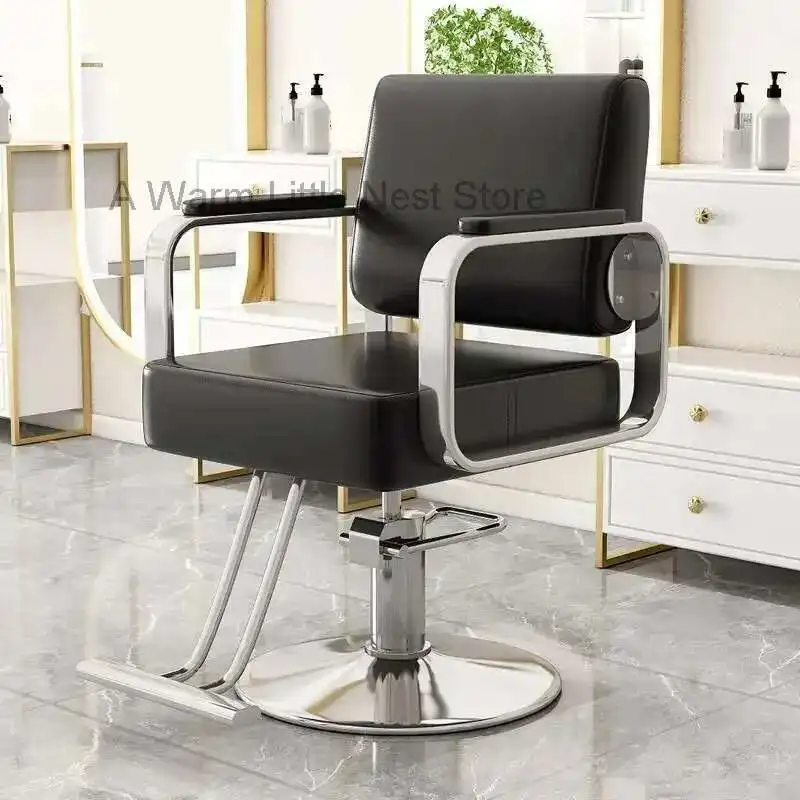 

Hairdresser Swivel Barber Chairs Modern Luxury Professional Hairdresser Barber Chairs Comfort Commercial Furniture Sillas FYBC
