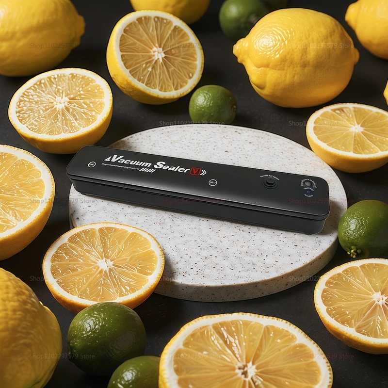 ماكينة ختم الطعام الأوتوماتيكية الجديدة مع أكياس مكنسة كهربائية محمولة للمطبخ موفر للطعام 220 فولت مانعات تسرب مدمجة للنضارة 2025