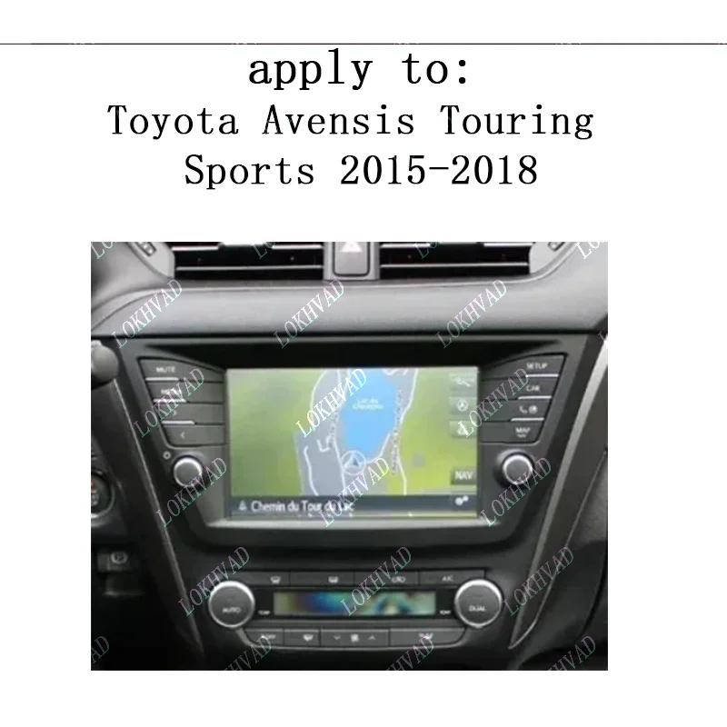 Car Fascia Radio Panel for Toyota Avensis Touring Sports 2015-2018 Dash Kit Install Facia Console GPS Adapter Plate 9 inch