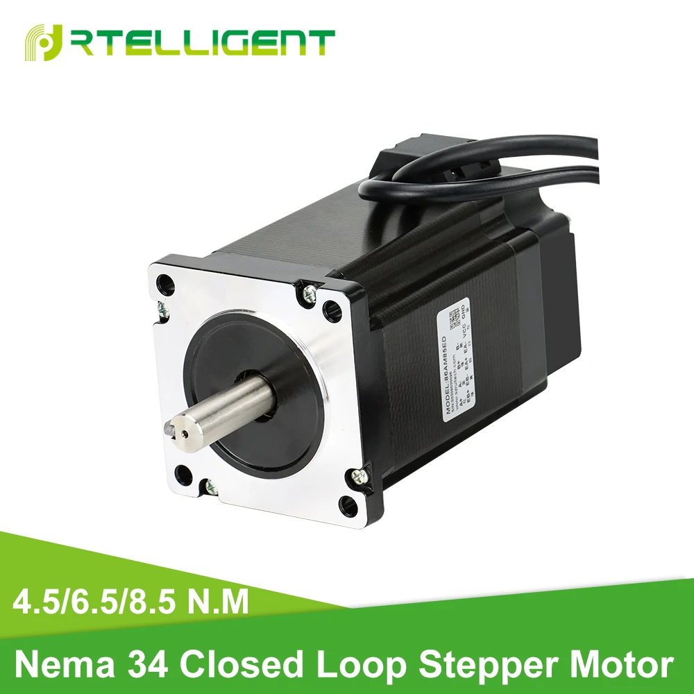

Factory Outlet Nema 34 86AM45ED/86AM65ED/86AM85ED 2 Phase Hybird CNC Closed Loop Stepper Motor Easy Step-servo with Encoder