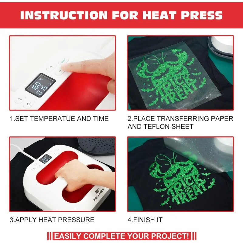 MECOLOUR Heat Press Machine for T Shirts, Portable Heat Press 9\