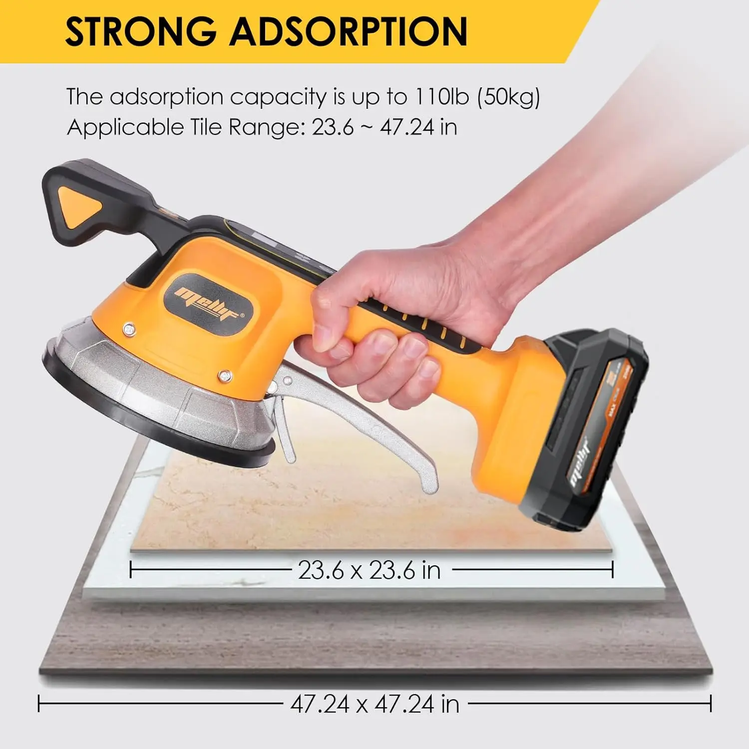 Cordless Tile Leveling Machine - DeWalt 20V Compatible Vibration Tool With 8 Speeds