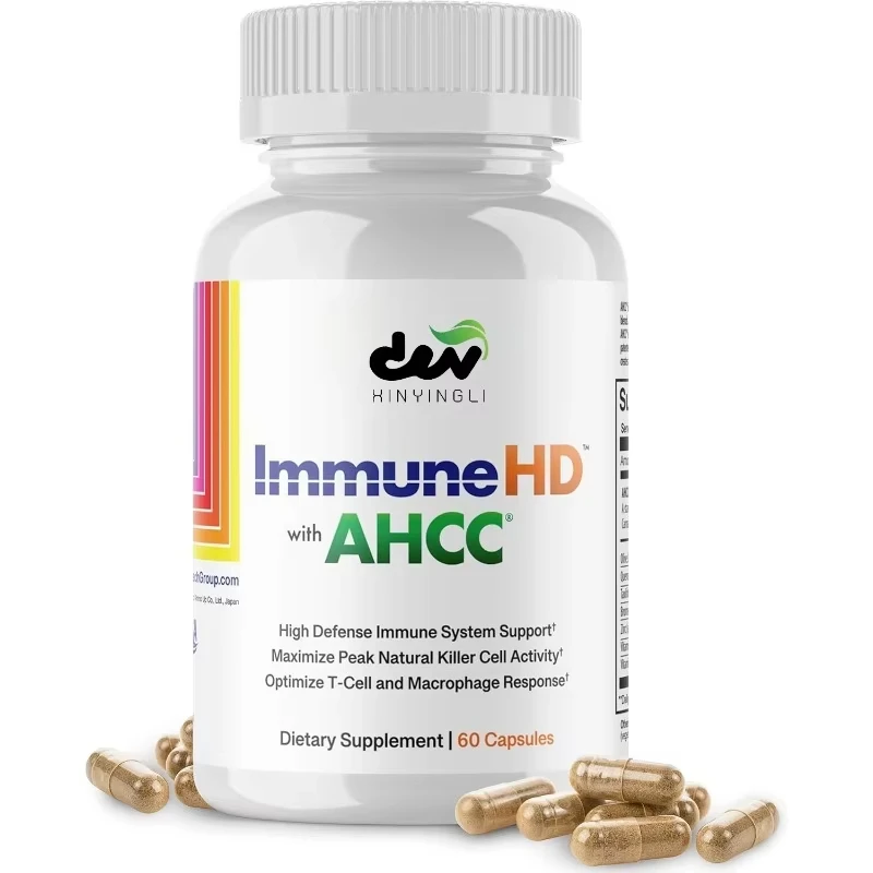 

Immune HD содержит добавки AHCC, экстракт оливковых листьев и квацетин с бромеляном, в 60 капсулах