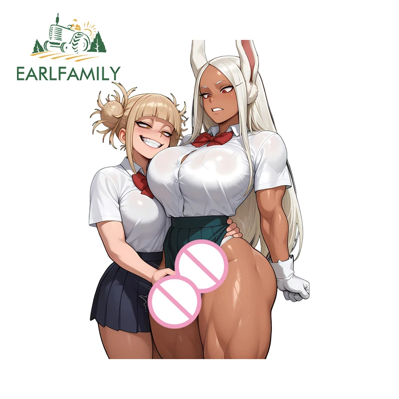 

EARLFAMILY Toga X Futanari Mirko Stickers Waterproof Anime Windows DIY Decal Motorcycle Personality Caravan Surfboard Sticker