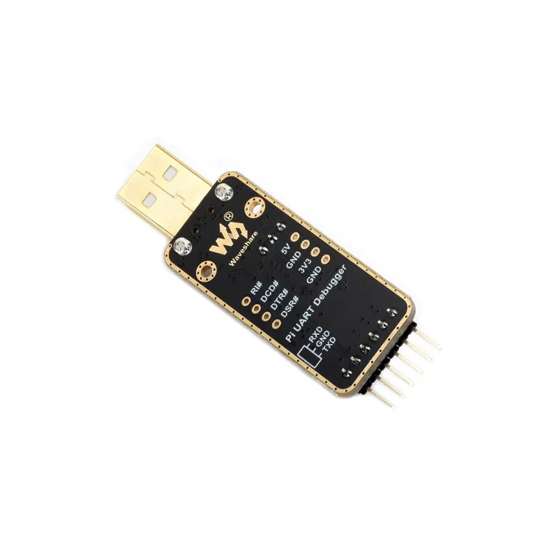 Módulo depurador Waveshare USB a UART para Raspberry Pi 5, puerto tipo A, conector UART integrado, transmisión de alta velocidad baudios