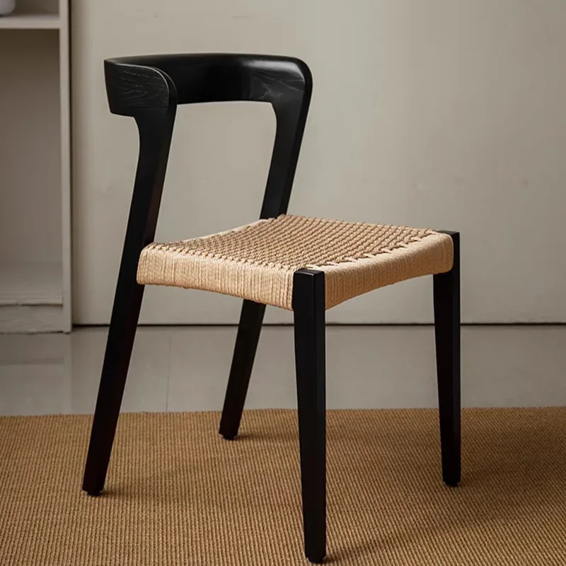 

Solid wood dining room living room light luxury simple chair