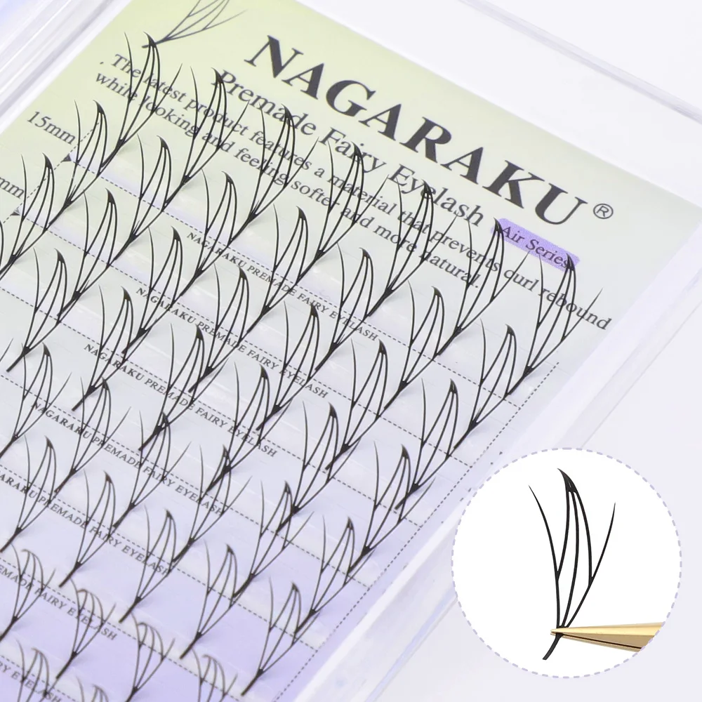 NAGARAKU 30 Packungen Vorgefertigte Spire Flying Spire Wimpernverlängerungen Anime-Effekt Weiche Comic-Wimpern – Detail 12