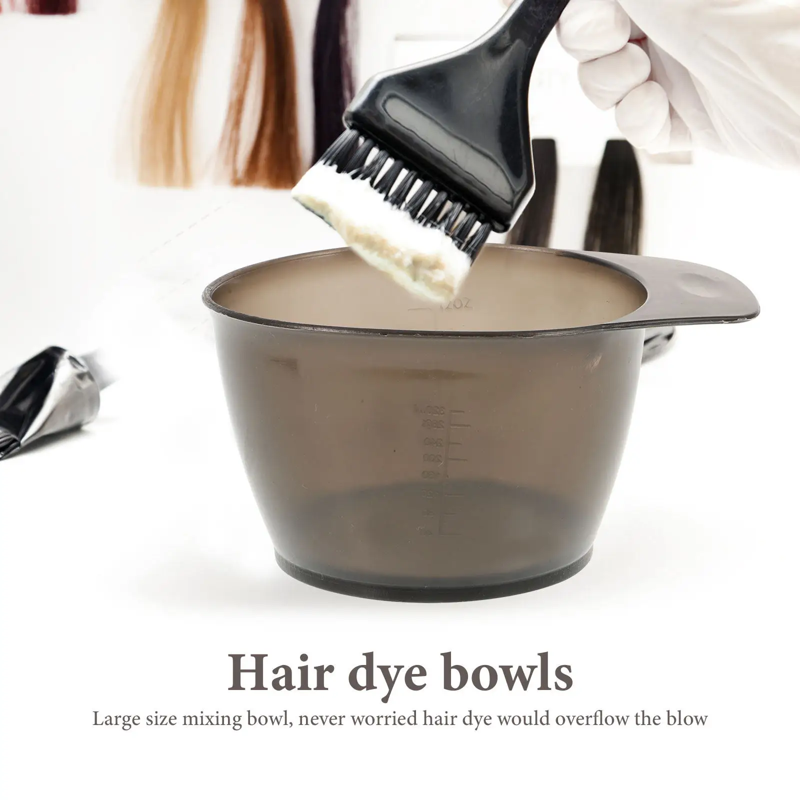 

Набор для окрашивания волос с большой чашей и кистями разного размера для легкого окрашивания всех типов волос