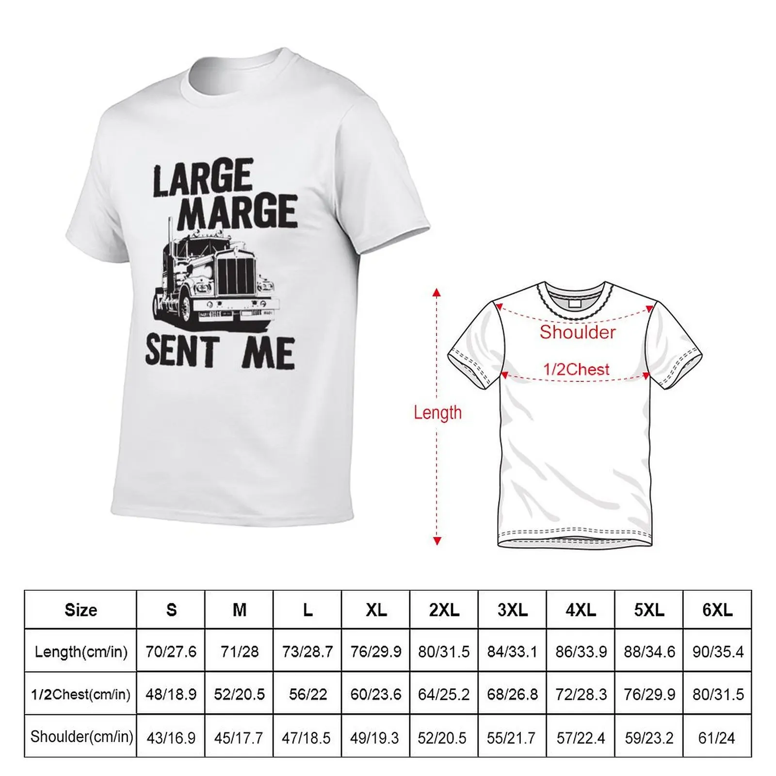 Large Marge Sent Me - Pee Wee Herman T-Shirt Work Wear Simple Tee Shirt