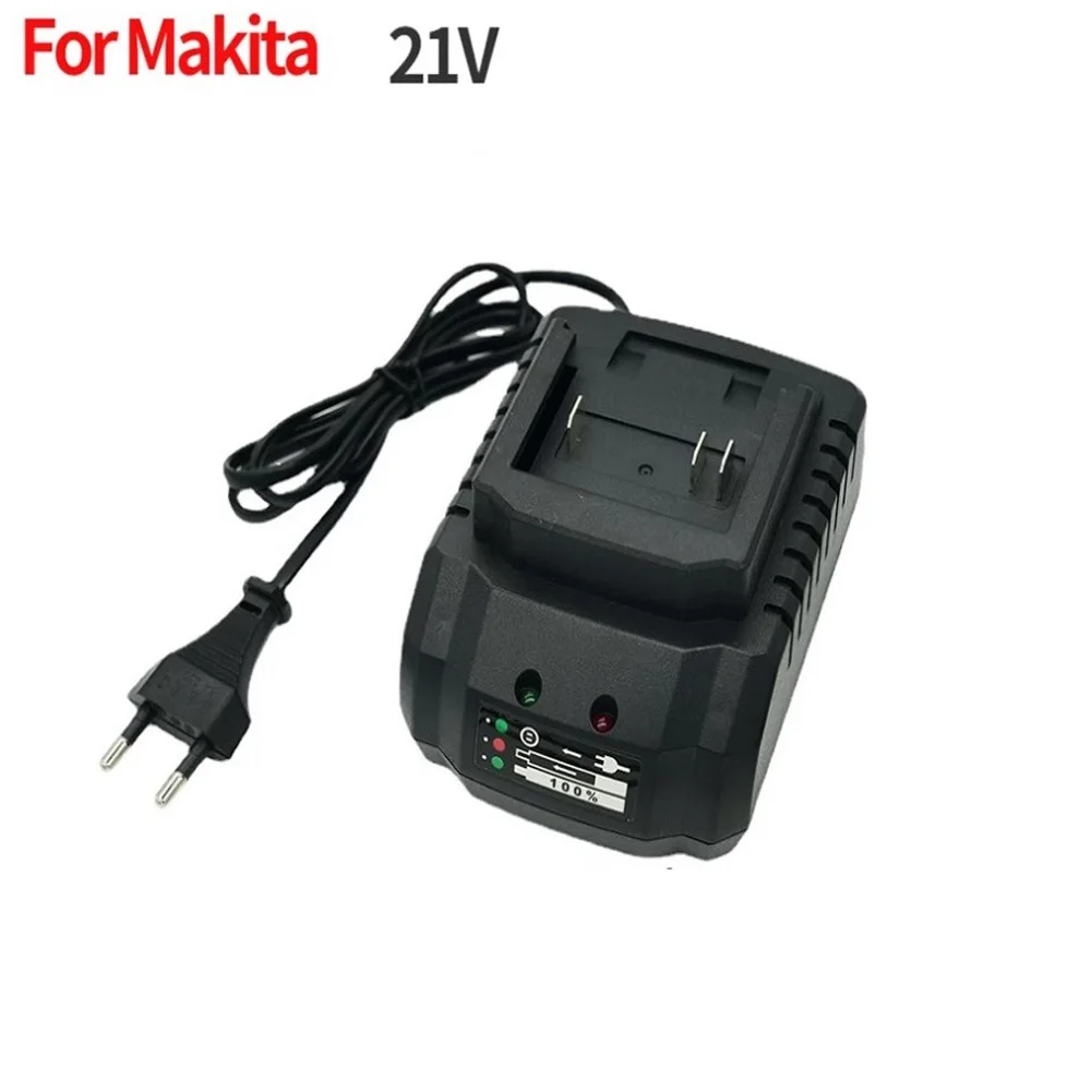 For Makita 21V Li-Ion Battery Charger Electrical Drill/Wrench/Hammer/Screwdriver Lithium Battery Power Adapter