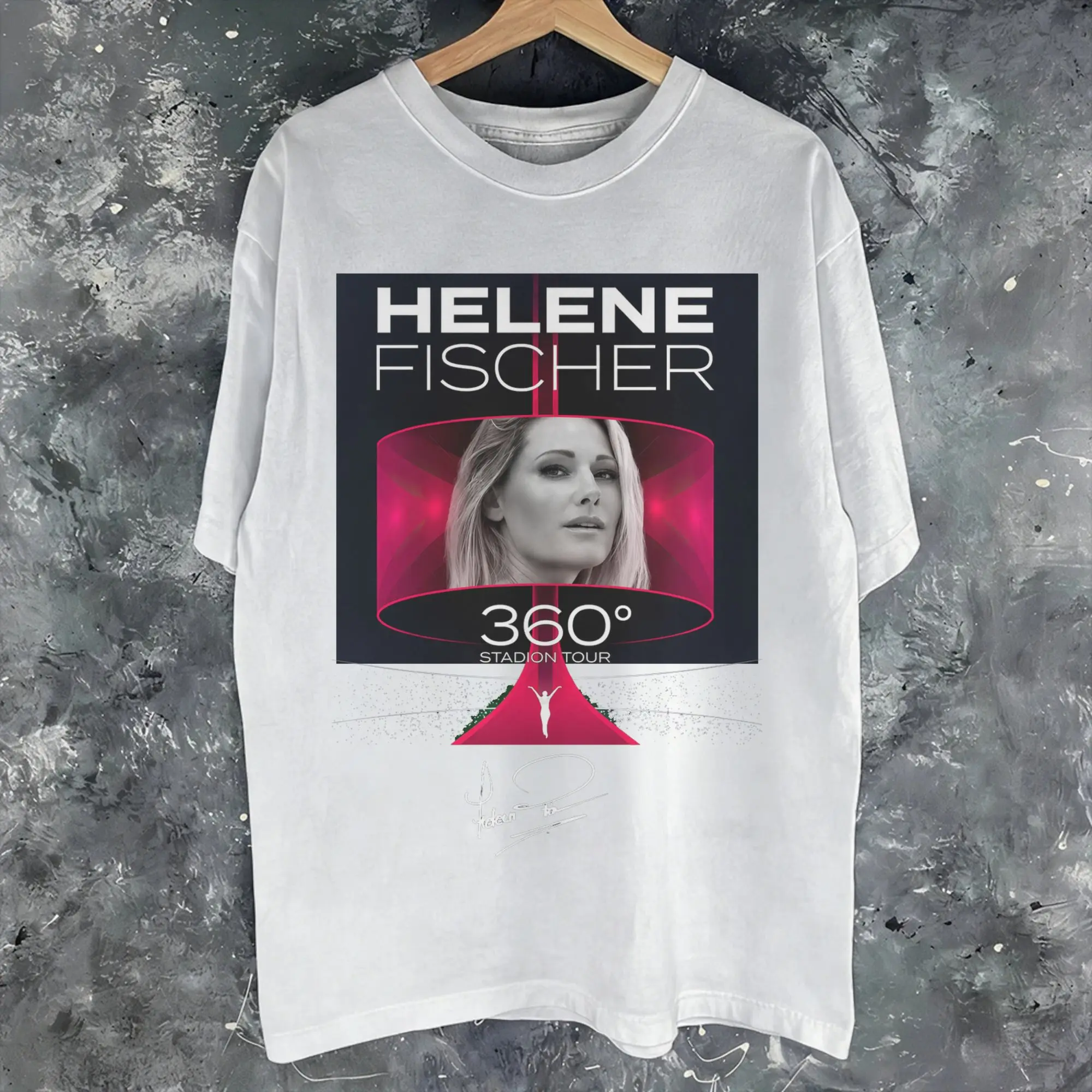Helene Fischer 360° Stadium Tour 2026 Tee Shirt for Men's Clothing Women's Gift Idea T Shirts High Quality Cotton Summer T Shirt