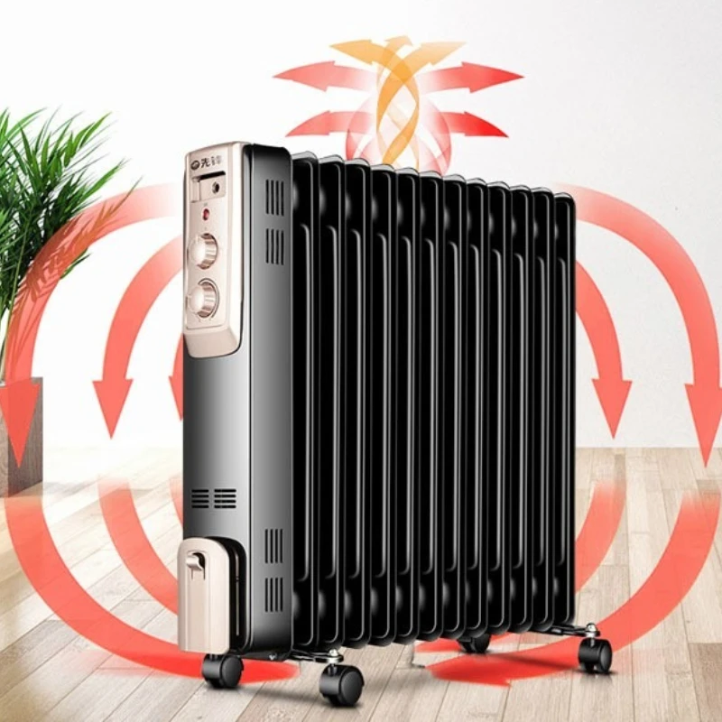 

Graphene Oil Filled Radiator Heater,13-Fin Electric Heating Unit with 360 Circulation,Smart Thermostat Quiet No-Light Operation