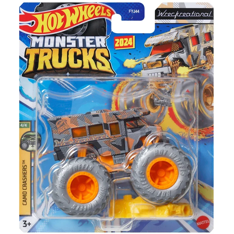 Original Hot Wheels Monster Trucks Car Diecast Leading Legends Bigfoot Freestyle Wreckers Vehicle Toys for Boys Birthday Gift