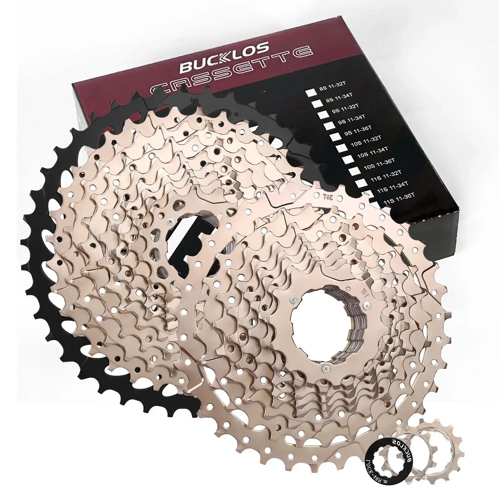 AliExpress BUCKLOS MTB Road Bike Cassette 11-25/28/32/34/42/46/50T Sprocket Cassette for Shimano HG 8s 9s 10s 11s 12Speed Bicycle Freewheel