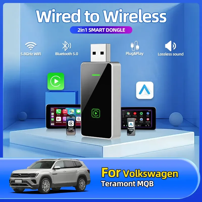

Wireless Car Play Wireless Adapter Smart Mini Box Plug And Play WiFi Fast Connect Car Accessories For Volkswagen Teramont MQB