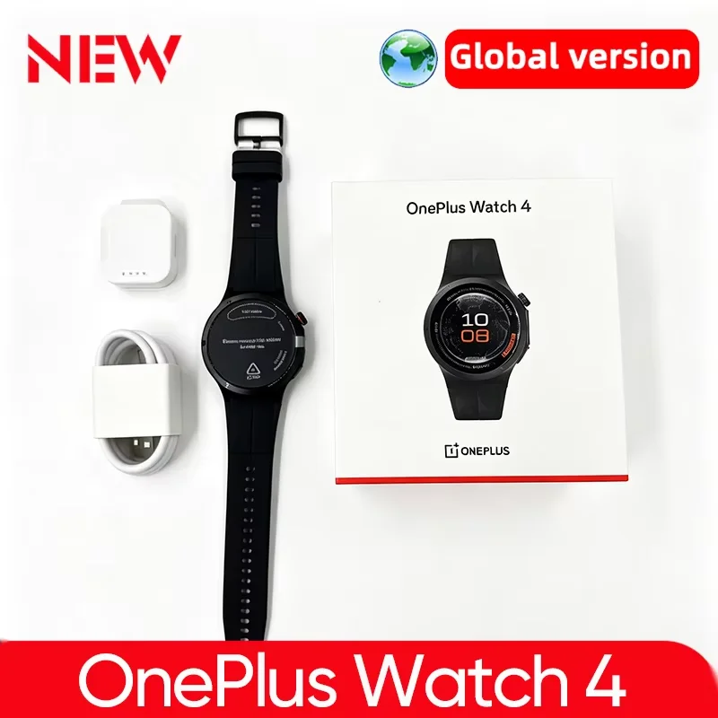   Глобальная версия умных часов OnePlus Watch 4 с AMOLED-дисплеем 1.50', процессором Snapdragon W5, до 16 дней автономной работы и поддержкой Wear OS