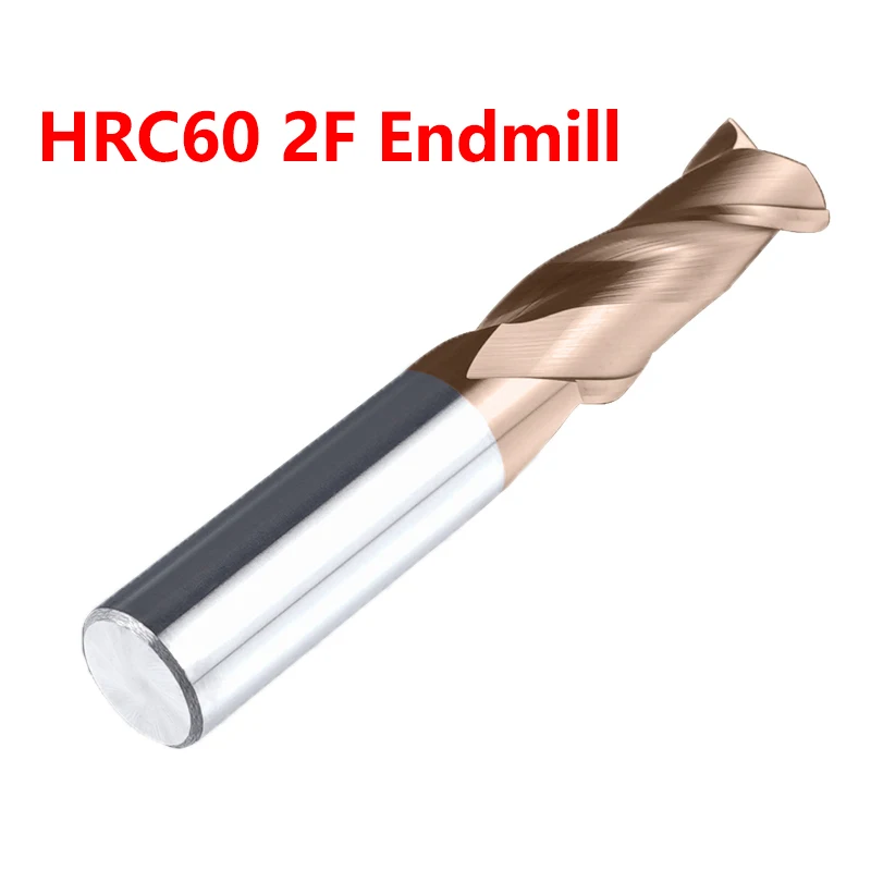 

OYYU HRC60 2 Flute Tungsten Steel End Mills Keyway Carbide CNC Milling Router Bit 1mm 2mm 3mm 5mm 20mm Endmills