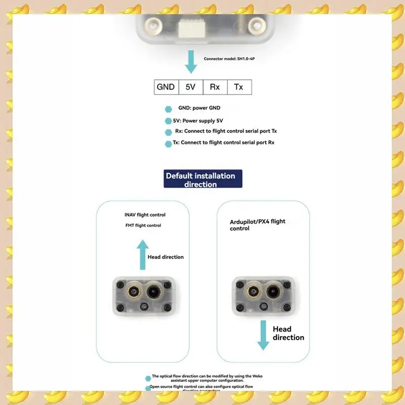 

A45U Micoair MTF-01P Оптический датчик потока и лидара для дронов БПЛА Модуль внутреннего позиционирования Модуль навигации PX4-MTF-01P