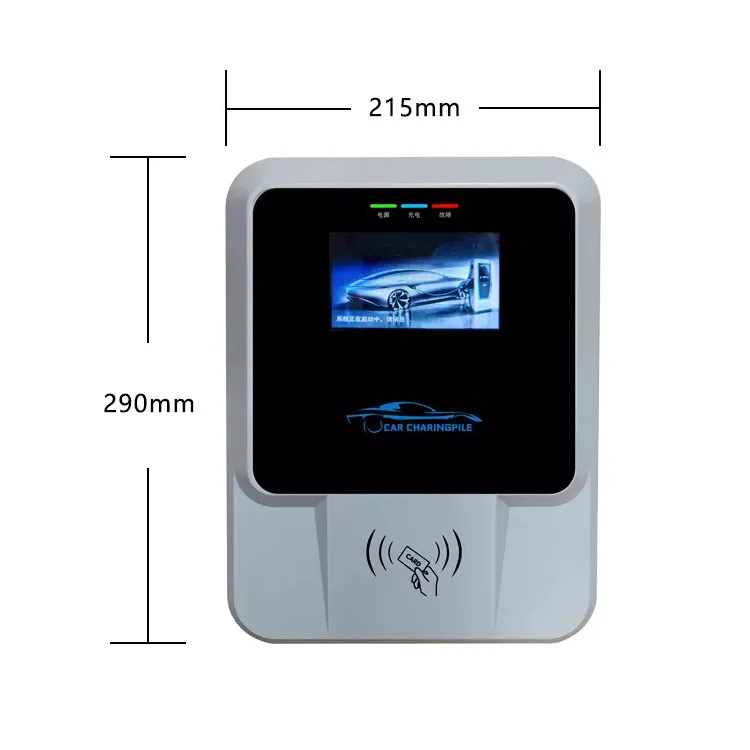 Cargador trifásico para vehículo eléctrico, estación de carga EV tipo 2, 32A, 7kW, WallBox