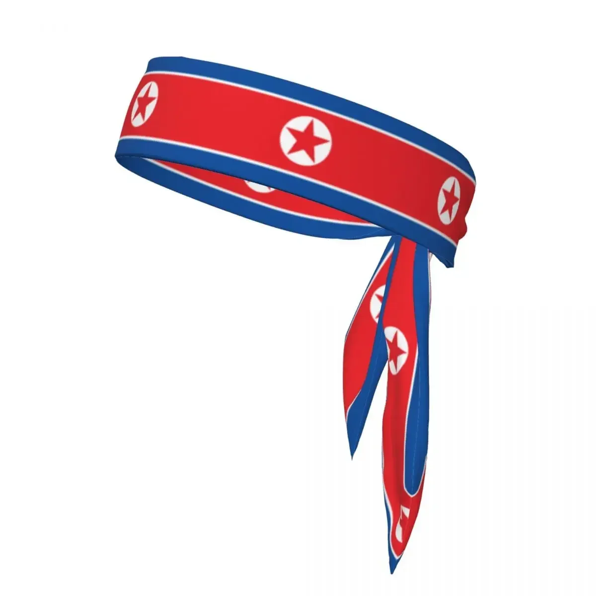 

Bandanas Hairband Head Tie North Korea Flag Sports Headband for Running Tennis Karate Athletics Brief Style